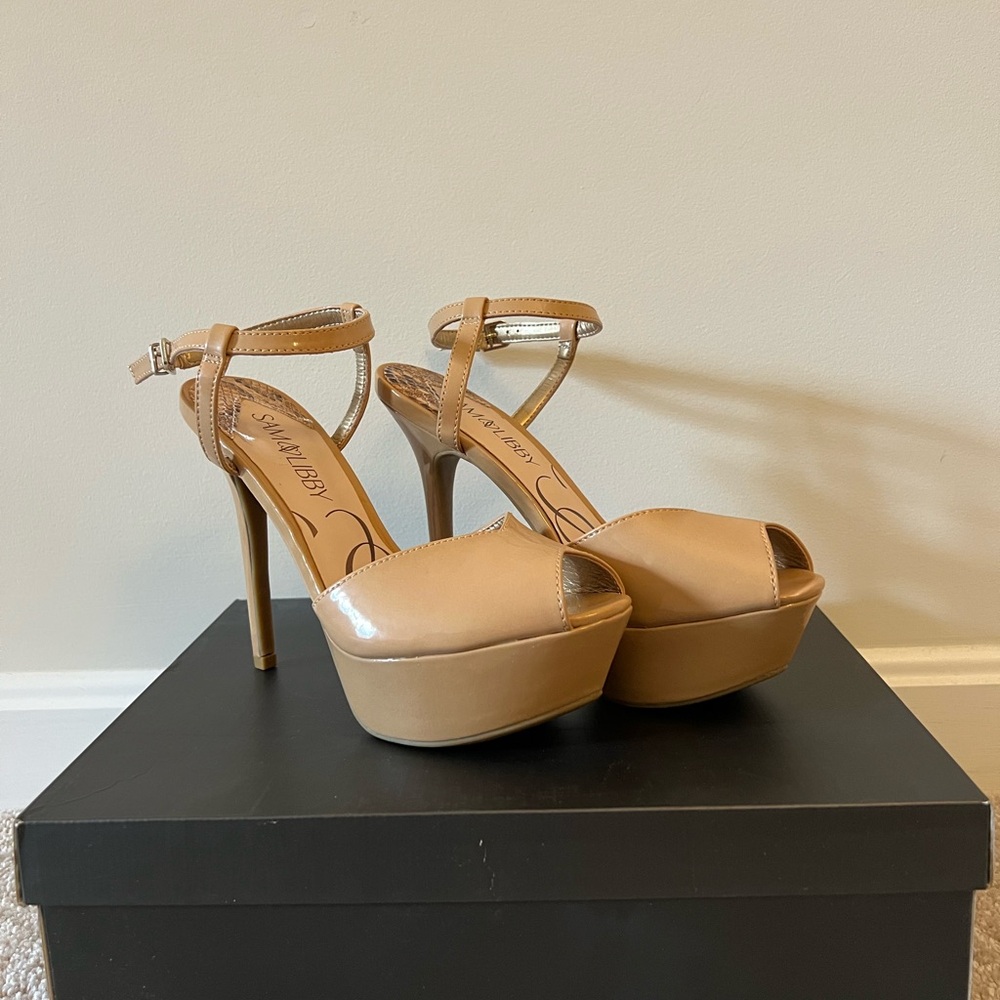 Tan Platform Heels